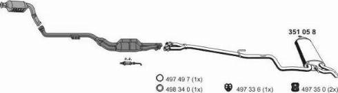 ERNST 040370 - Система випуску ОГ autocars.com.ua