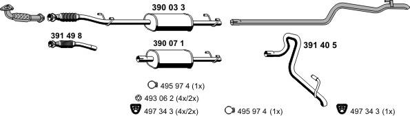 ERNST 040477 - Система випуску ОГ autocars.com.ua