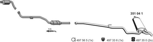 ERNST 040496 - Система випуску ОГ autocars.com.ua