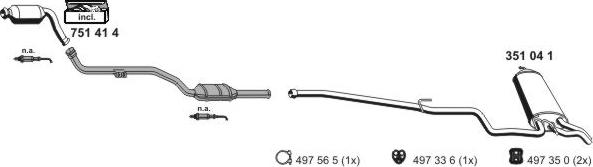 ERNST 040579 - Система випуску ОГ autocars.com.ua
