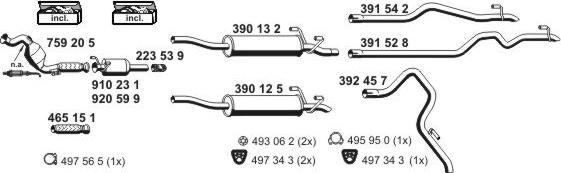 ERNST 040744 - Система випуску ОГ autocars.com.ua