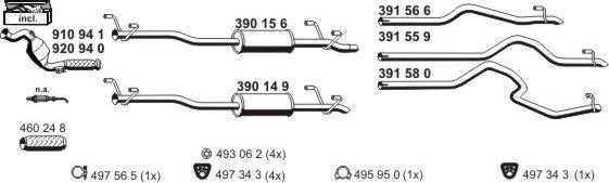 ERNST 040792 - Система випуску ОГ autocars.com.ua