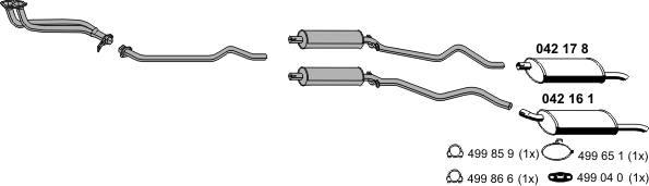 ERNST 050042 - Система випуску ОГ autocars.com.ua