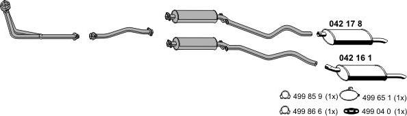 ERNST 050048 - Система випуску ОГ autocars.com.ua