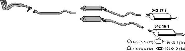 ERNST 050052 - Система випуску ОГ autocars.com.ua