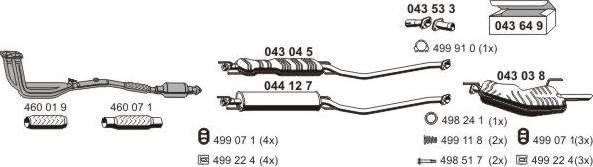 ERNST 050271 - Система випуску ОГ autocars.com.ua