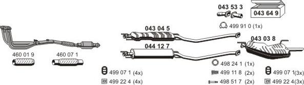 ERNST 050272 - Система випуску ОГ autocars.com.ua