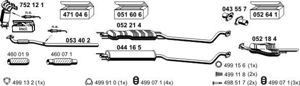 ERNST 050469 - Система випуску ОГ autocars.com.ua