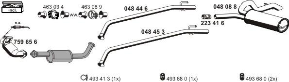 ERNST 100315 - Система випуску ОГ autocars.com.ua