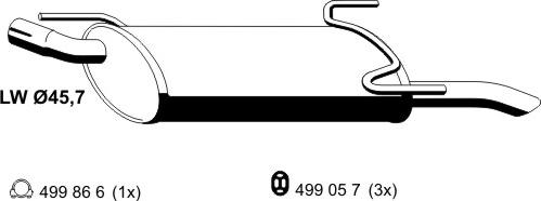 ERNST 052047 - Глушитель выхлопных газов, конечный autodnr.net