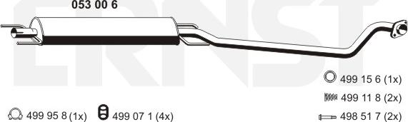 ERNST 053006 - Средний глушитель выхлопных газов autodnr.net