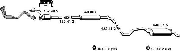 ERNST 060013 - Система випуску ОГ autocars.com.ua