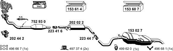 ERNST 060042 - Система випуску ОГ autocars.com.ua