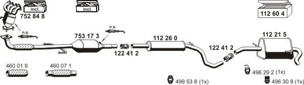 ERNST 060054 - Система випуску ОГ autocars.com.ua