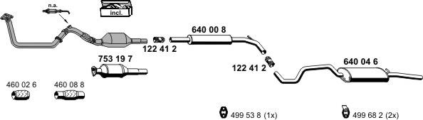 ERNST 060070 - Система випуску ОГ autocars.com.ua