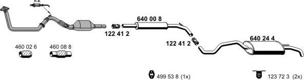 ERNST 060071 - Система випуску ОГ autocars.com.ua