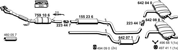 ERNST 060299 - Система випуску ОГ autocars.com.ua