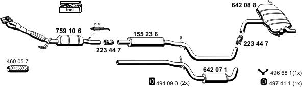 ERNST 060342 - Система випуску ОГ autocars.com.ua