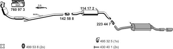 ERNST 060379 - Система випуску ОГ autocars.com.ua