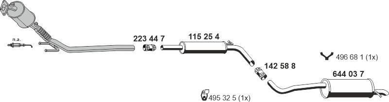 ERNST 060749 - Система випуску ОГ autocars.com.ua