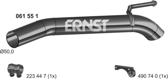 ERNST 061551 - Труба выхлопного газа autodnr.net