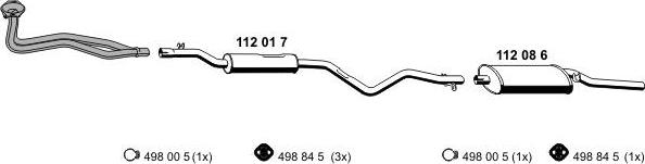 ERNST 070131 - Система випуску ОГ autocars.com.ua