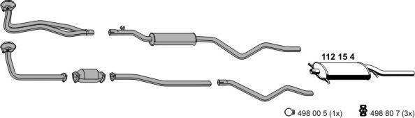 ERNST 070134 - Система випуску ОГ autocars.com.ua