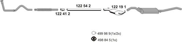 ERNST 070168 - Система випуску ОГ autocars.com.ua
