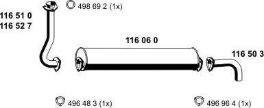 ERNST 070261 - Система випуску ОГ autocars.com.ua