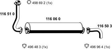 ERNST 070264 - Система випуску ОГ autocars.com.ua