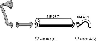 ERNST 070267 - Система випуску ОГ autocars.com.ua