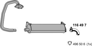 ERNST 070274 - Система випуску ОГ autocars.com.ua