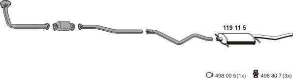 ERNST 070394 - Система випуску ОГ autocars.com.ua