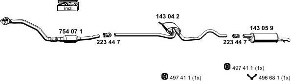 ERNST 070398 - Система випуску ОГ autocars.com.ua