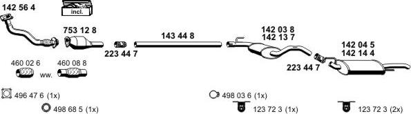 ERNST 070445 - Система випуску ОГ autocars.com.ua