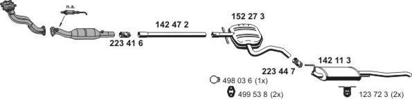 ERNST 070439 - Система випуску ОГ autocars.com.ua