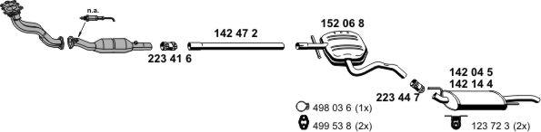 ERNST 070446 - Система випуску ОГ autocars.com.ua