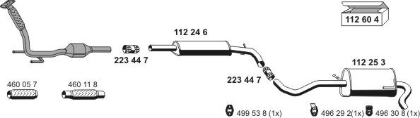 ERNST 070542 - Система выпуска ОГ avtokuzovplus.com.ua