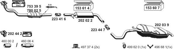 ERNST 070563 - Система випуску ОГ autocars.com.ua