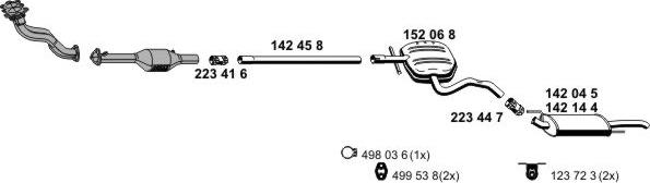ERNST 070655 - Система випуску ОГ autocars.com.ua