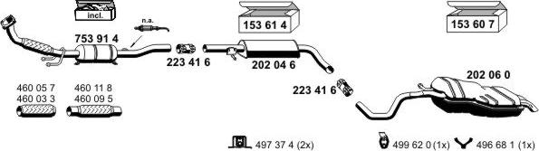 ERNST 070661 - Система випуску ОГ autocars.com.ua