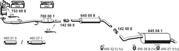 ERNST 070757 - Система випуску ОГ autocars.com.ua