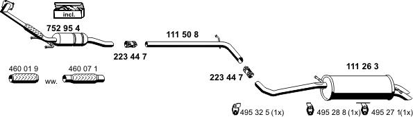 ERNST 070758 - Система випуску ОГ autocars.com.ua