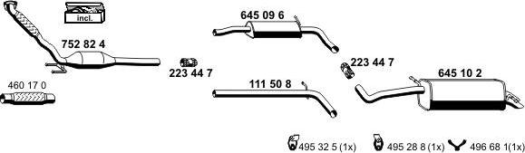 ERNST 070760 - Система випуску ОГ autocars.com.ua