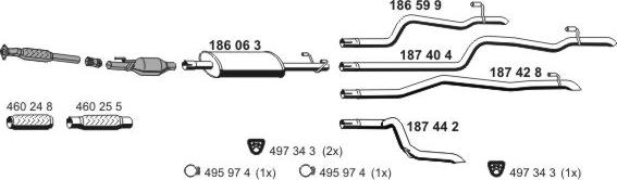 ERNST 070769 - Система випуску ОГ autocars.com.ua