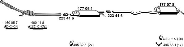 ERNST 070833 - Система випуску ОГ autocars.com.ua