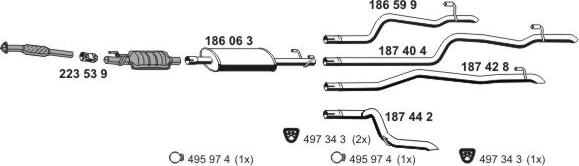 ERNST 070837 - Система випуску ОГ autocars.com.ua