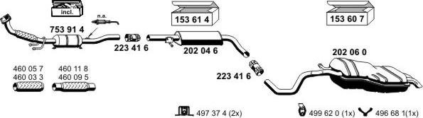 ERNST 070848 - Система випуску ОГ autocars.com.ua