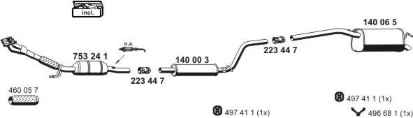 ERNST 070987 - Система випуску ОГ autocars.com.ua