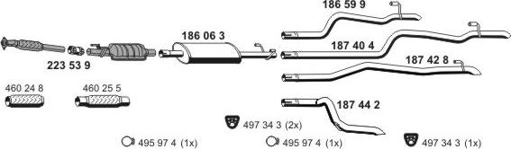 ERNST 070991 - Система випуску ОГ autocars.com.ua